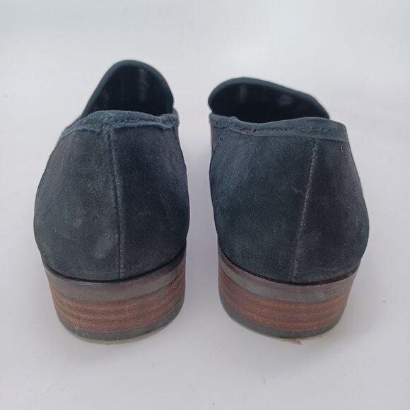 Lucky Brand Flats Black Camdyn Loafers Cut Out Leather Minimalist Womens 7.5 M - Picture 5 of 14